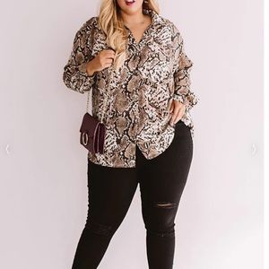 Snakeskin Blouse